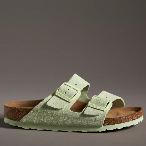 NWT! BIRKENSTOCK Suede Soft Footbed Sandals! - Picture 3 of 16